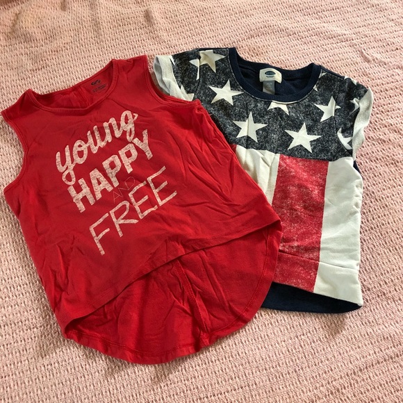 🔴⚪️🔵Girls Americana tops. Red white and blue. XS - Picture 1 of 7